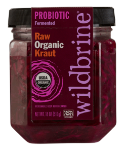 Jar of Red Organic Kraut