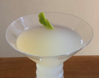 Martini made with sauerkraut juice