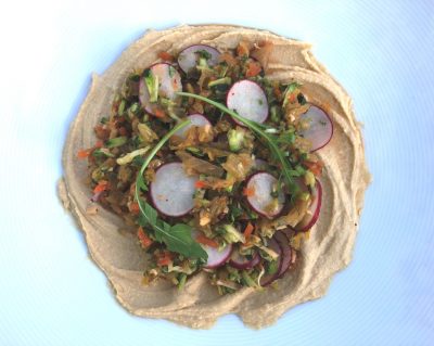 Hummus and Kimchi Dip