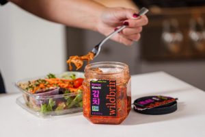 Fermented Foods - Kimchi on a salad