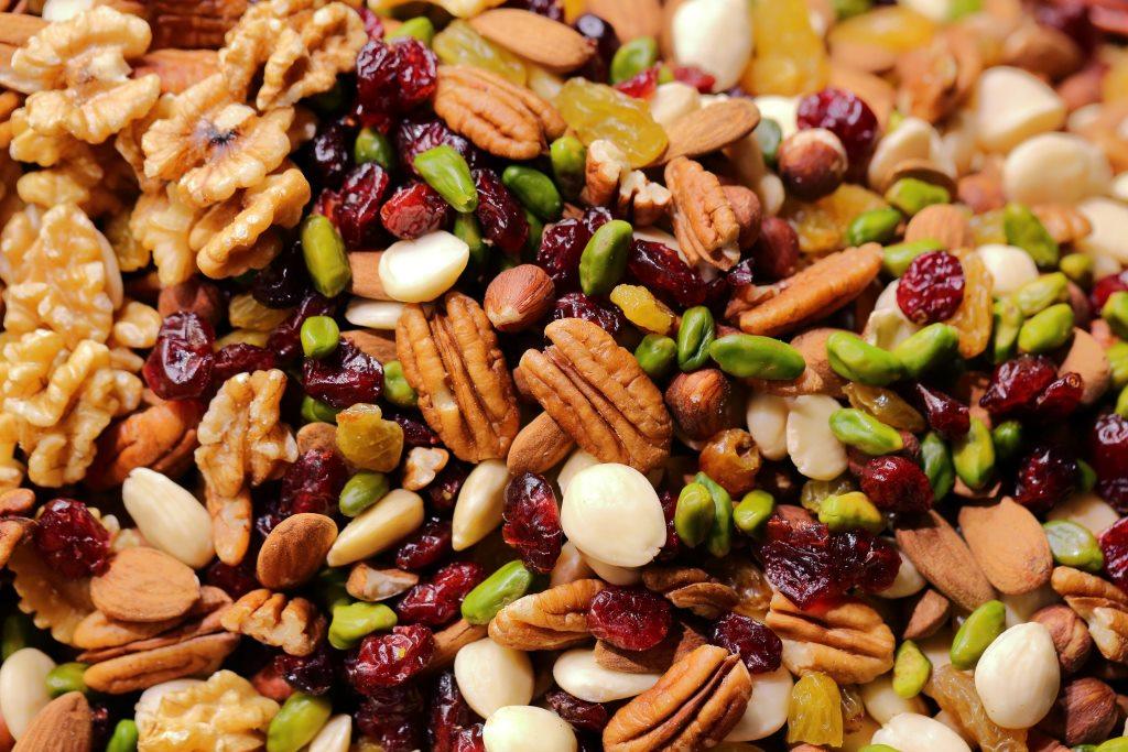 plant based diet grocery list - nuts, seeds