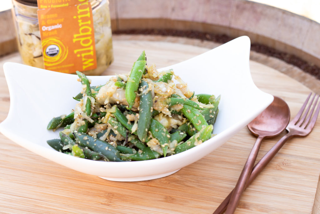 Chilled Summer Beans and Sauerkraut Salad