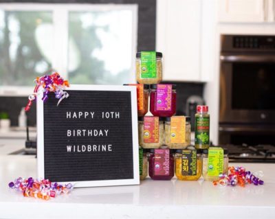 wildbrine products with happy birthday sign
