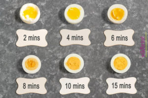 boiled egg toppings and timing