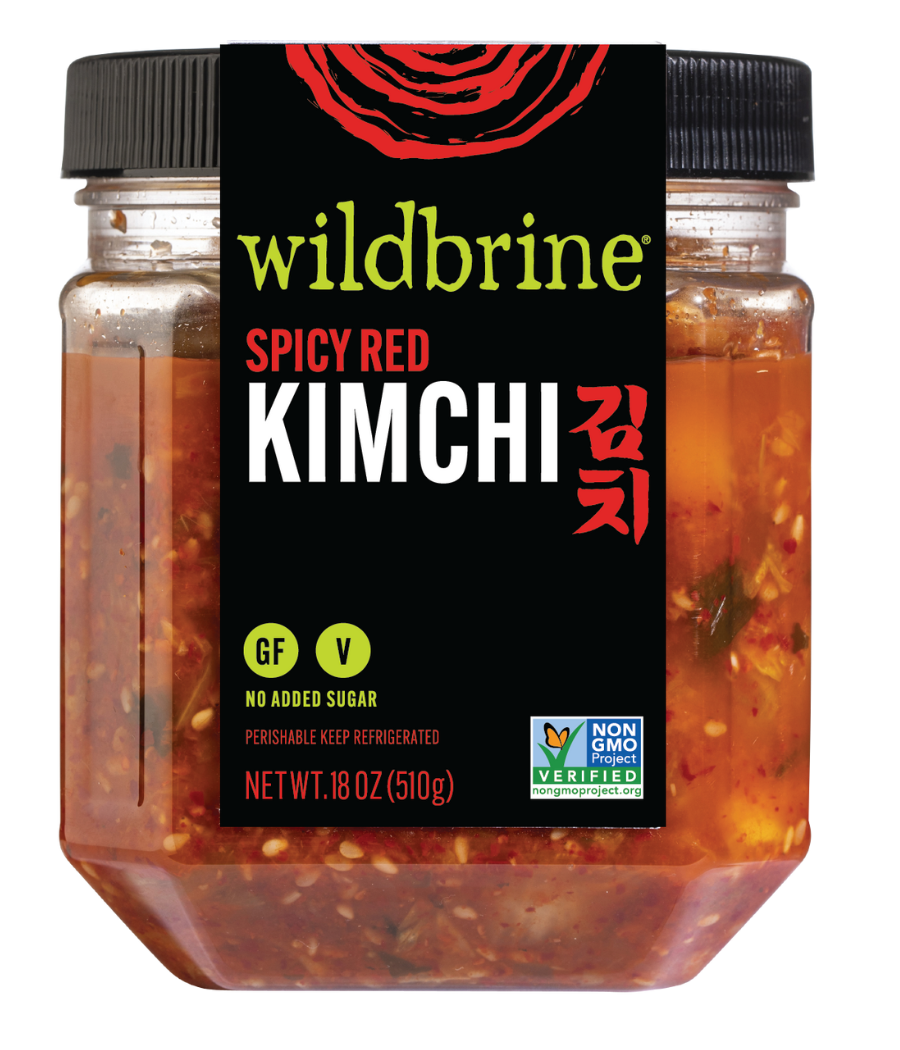 Jar of Wildbrine Spicy Red Kimchi