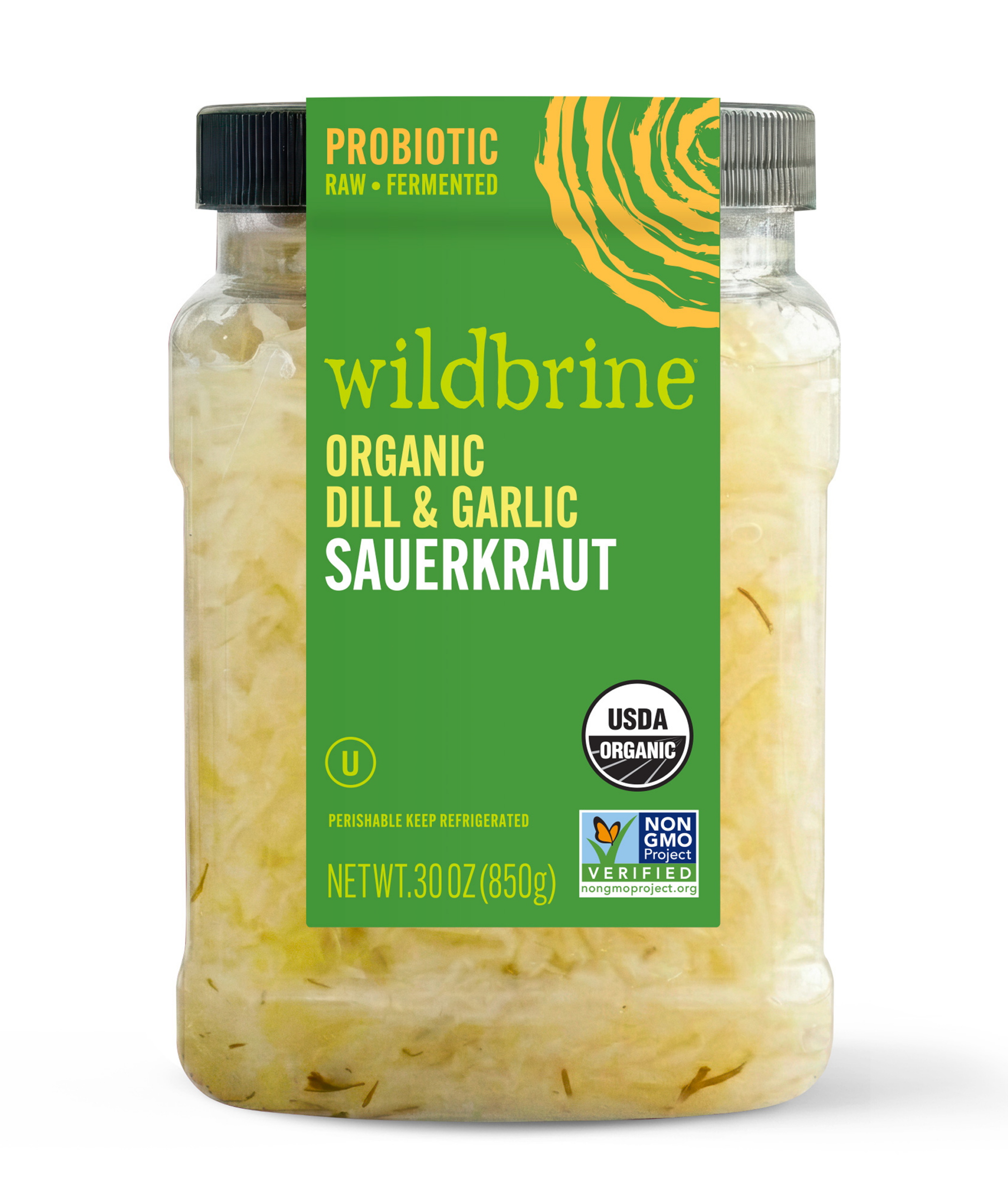 Organic Dill & Garlic Sauerkraut 30oz